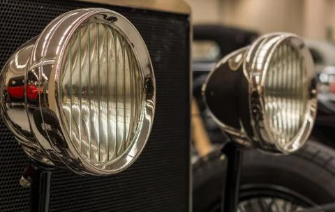 Chrome Head Lights Stock Photos