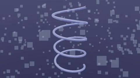 Chrome Helix Coil 4K Stock Footage 338382855