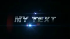 Chrome Intro with audio Stock After Effects