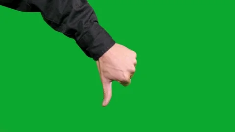 Chrome key show a gestures: dislike Video stock 80023911