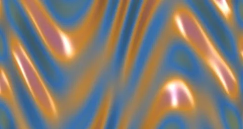 Chrome liquid rainbow waves Stock Illustration