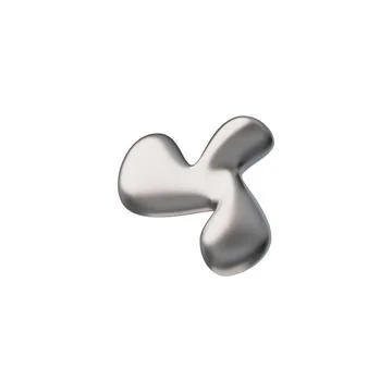 Chrome liquid Y2K shape in vector style. Element for design. Stock Illustration