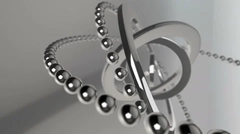 Chrome Metallic Geometric Background Stock Footage 63435580