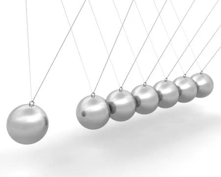 Chrome newton swing 스톡 일러스트