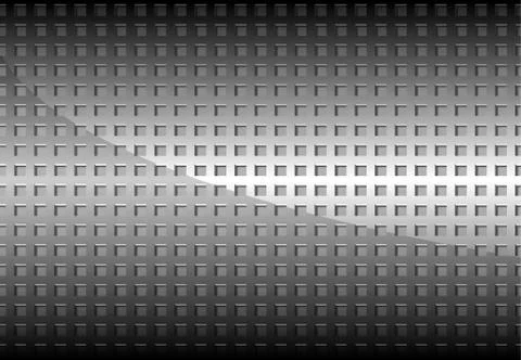 Chrome Perforated Metal Grid Stock Illustration