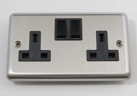 Chrome Plug Socket Stock Photos