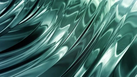 Chrome Reflection Wave Background Stock Footage 348018772