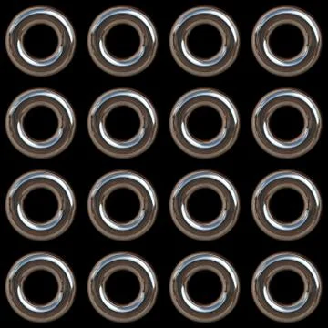 Chrome Rings Stock Illustration