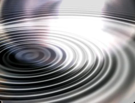 Chrome ripples Stock Illustration