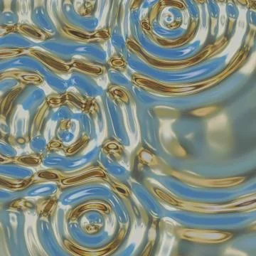 Chrome ripples Stock Illustration