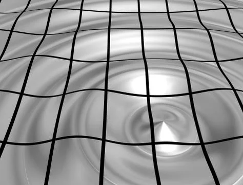 Chrome ripples texture Stock Illustration