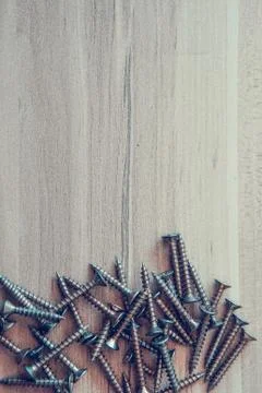 Chrome screws Stock Photos