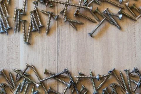 Chrome screws Stock Photos