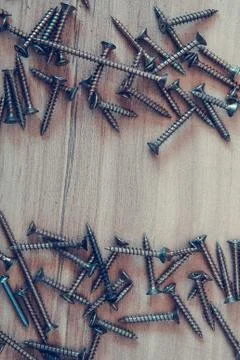 Chrome screws Stock Photos