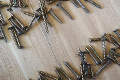 Chrome screws Stock Photos