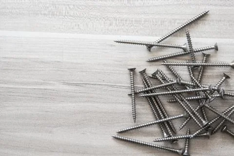 Chrome screws Stock Photos