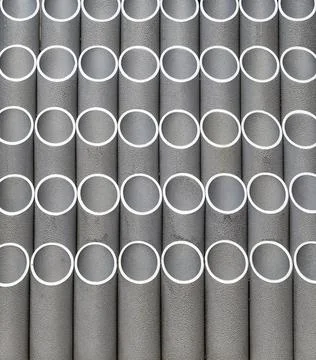 Chrome silver  pipes abstract background. Close up Stock Photos