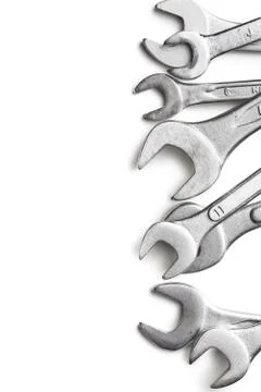 Chrome spanners Stock Photos