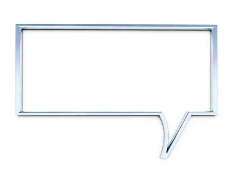 Chrome speech bubble 스톡 사진