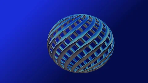 Chrome sphere Stock Footage 196945942