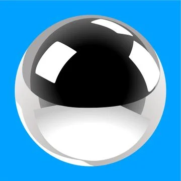 Chrome Sphere Stock Illustration