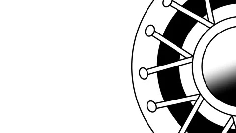 Chrome Spoke Wheel Close Up Icon Stock Footage 343509166