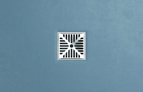 Chrome Square Drain Stock Illustration