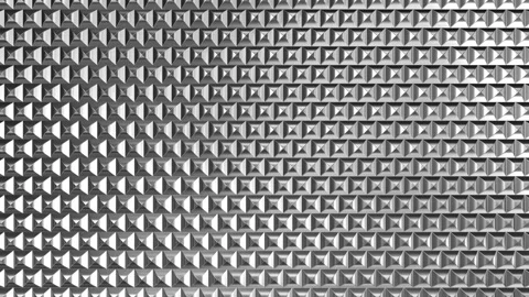 Chrome square tiles with sparkling metallic reflections, seamless 4K loop Stock Footage 342257143