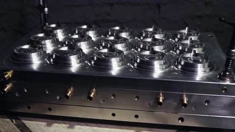 Chrome stainless steel device Stock Footage 147215299