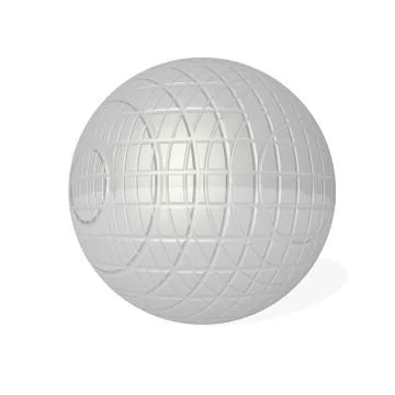 Chrome tiles sphere - 3D render Stock Illustration