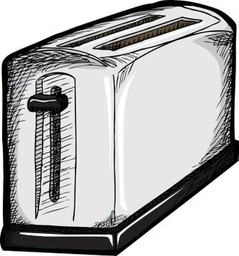 Chrome Toaster Stock Illustration