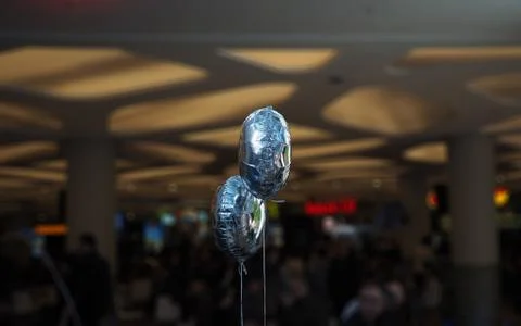 Chrome toy balloons Stock Photos