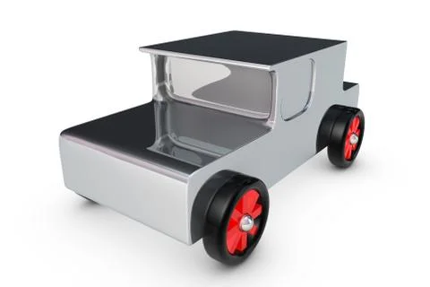 Chrome toy car Stock Illustration