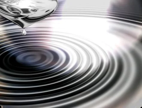 Chrome waves Stock Illustration