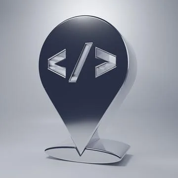 Chrome Web design and front end development icon isolated on grey backgroun.. イラスト素材