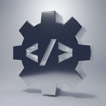 Chrome Web design and front end development icon isolated on grey backgroun.. イラスト素材