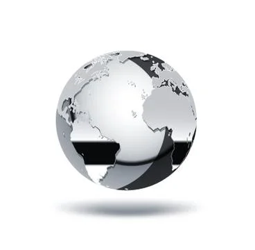 Chrome world Stock Illustration