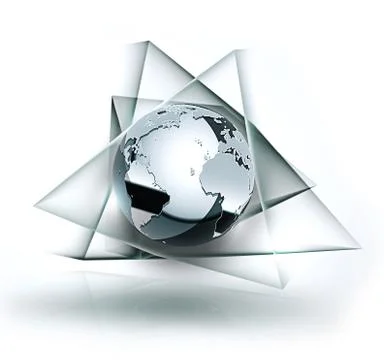 Chrome world Stock Illustration