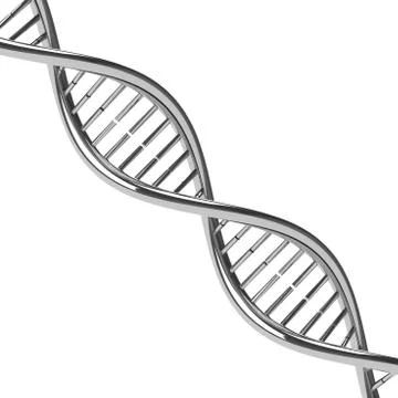Chromed DNA molecule Stock Illustration