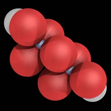 Chromic acid molecule Stock Illustration