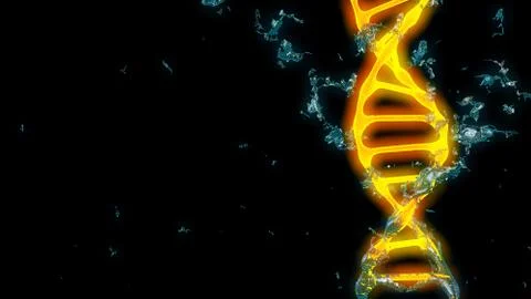 Chromosome . 3D render Stock Illustration