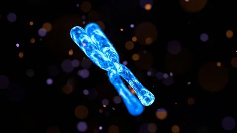 Chromosome Abstract Scientific Background Loop 動画素材 229763545