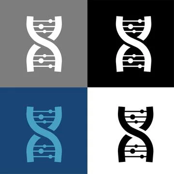 Chromosome chains logo icon vector illustration logo template Isolated. 스톡 일러스트