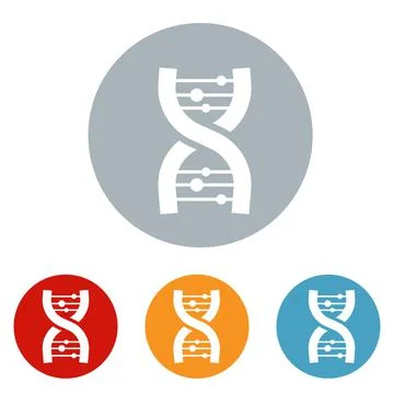 Chromosome chains logo icon vector illustration logo template Isolated. 스톡 일러스트