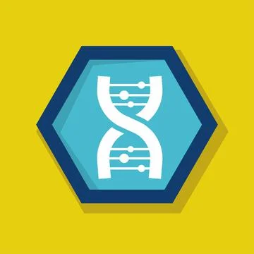 Chromosome chains logo icon vector illustration logo template Isolated. Stock Illustration