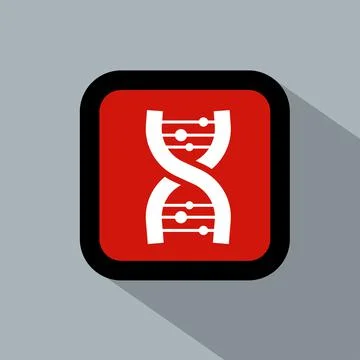 Chromosome chains logo icon vector illustration logo template Isolated. 스톡 일러스트