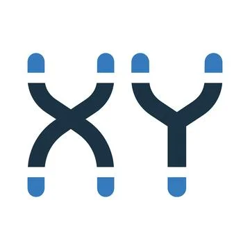 Chromosome, molecule icon. Simple editable vector illustration. Stock Illustration