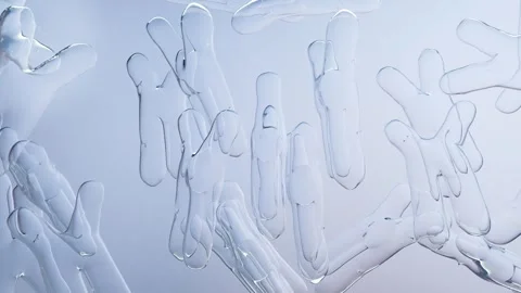 Chromosome under microscope, genome sequence. Molecular biology, DNA molecules Stock Footage 257049293