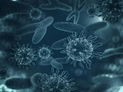 Chromosomes, gene mutation, genetic code. 3D Illustrazione stock