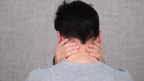 Chronic inflammation neck Stock Footage 264587093